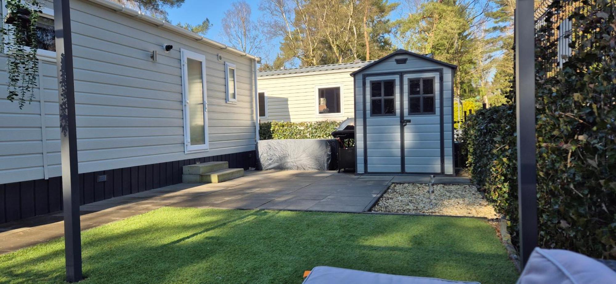 Het Veluwse Boshuisje Knus Chalet Met Omheinde Tuin Op De Veluwe Hoenderloo Ngoại thất bức ảnh